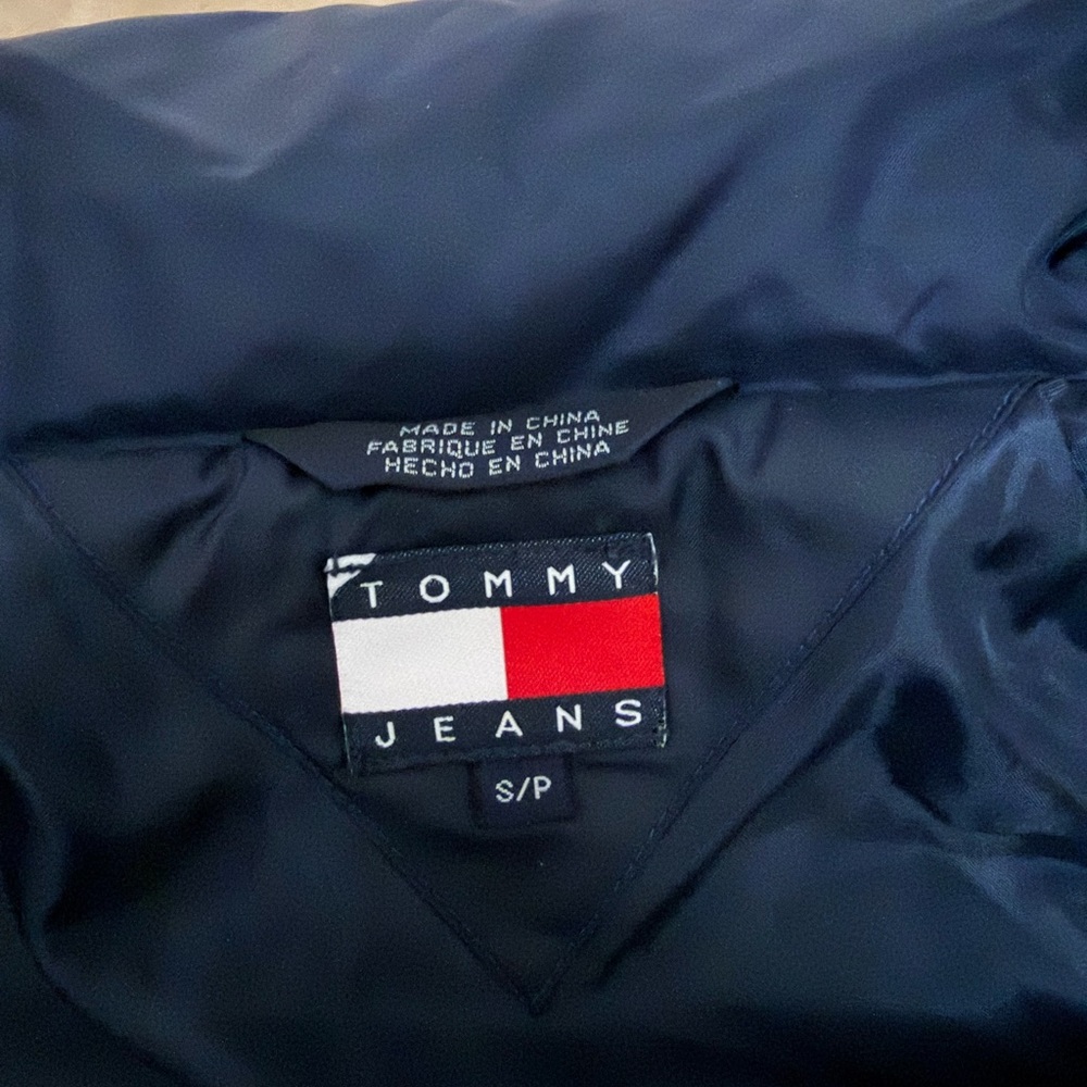 Tommy Hilfiger Navy Blue Jacket Puffer Coat Jacket Women’s Small - Picture 9 of 9